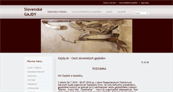 Desktop Screenshot of gajdy.sk