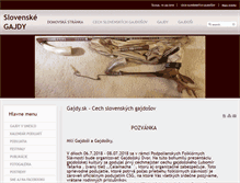 Tablet Screenshot of gajdy.sk